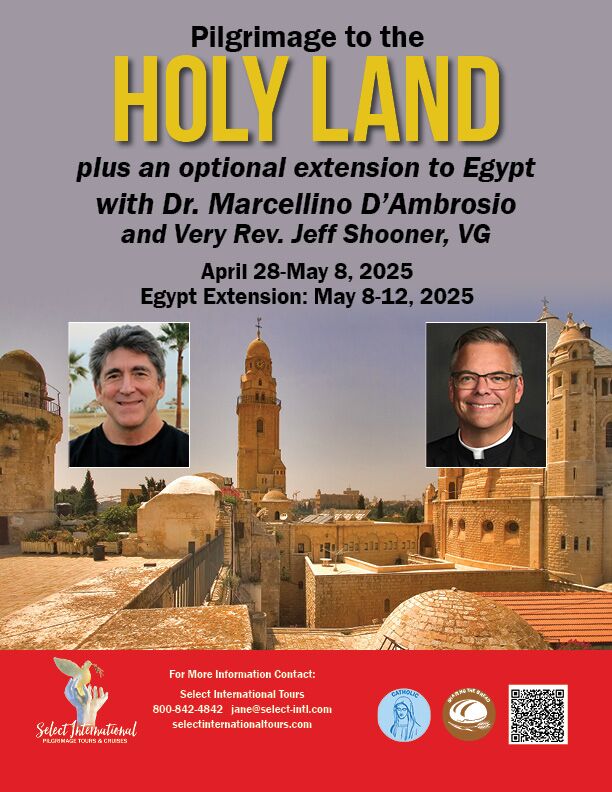Pilgrimage to the Holy Land with Dr. Marcellino D'Ambrosio